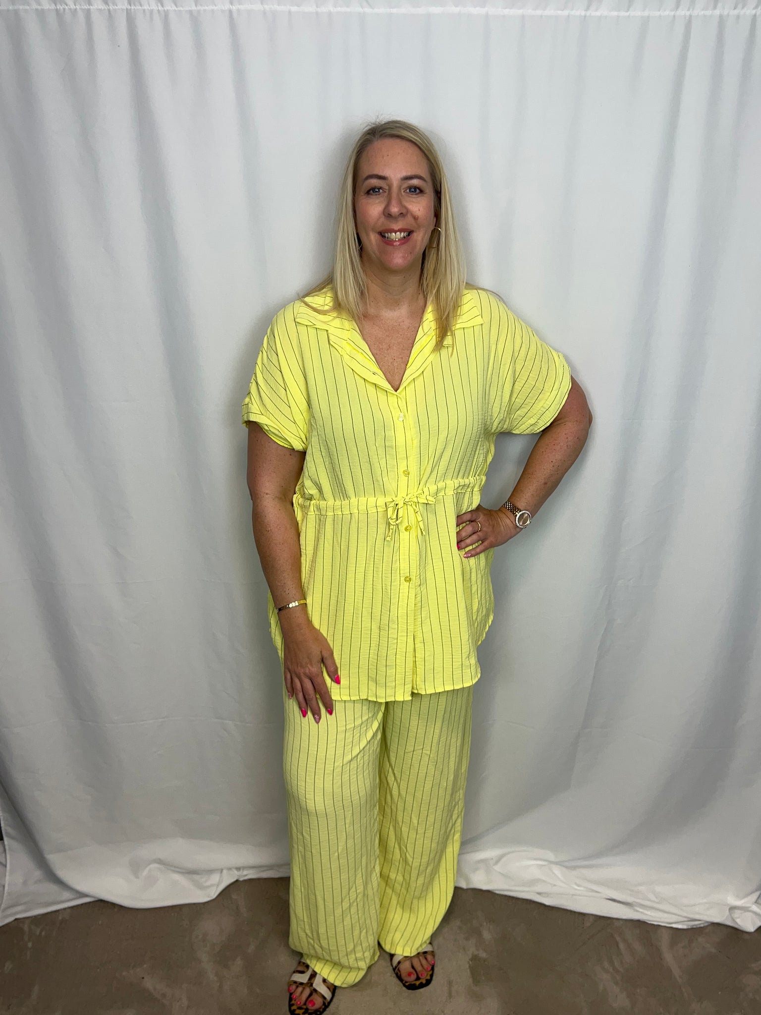 ‘Brooke’ Pinstripe Set