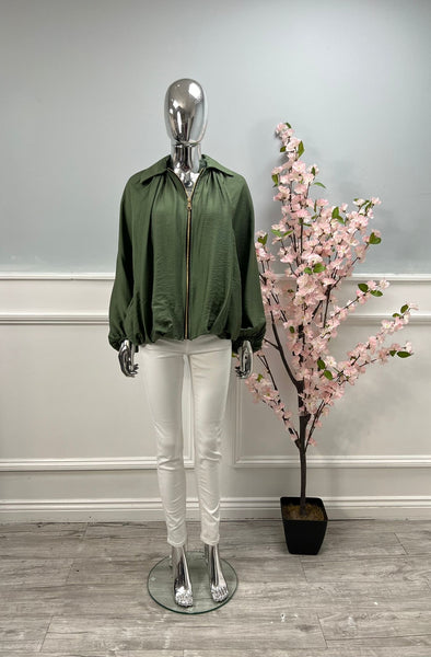 ‘Sybil’ Zip Up Shacket