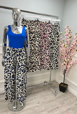 ‘Remi’ Leopard Print Trousers