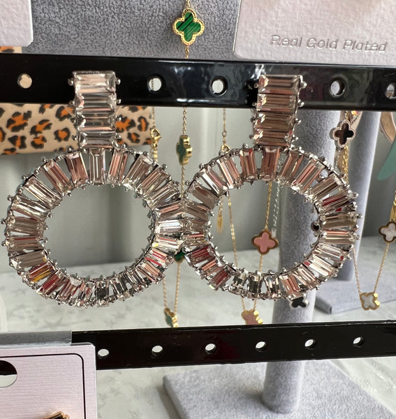 Oversized Glass Earrings