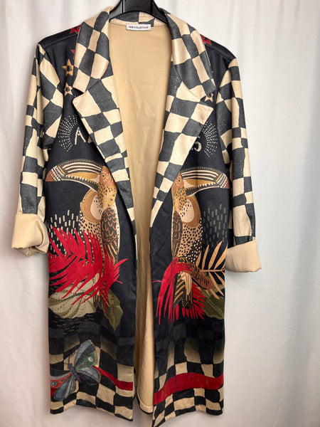 ‘Catalina’ Printed Suede Feel Jacket