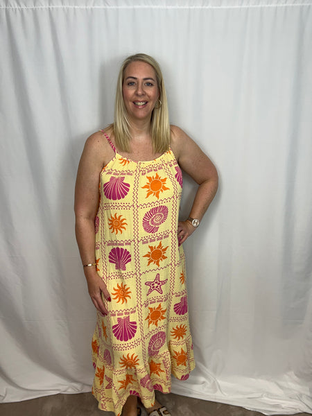 ‘Geneva’ Sun & Shell Dress