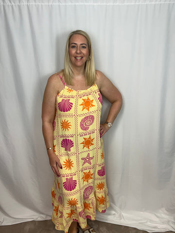 ‘Geneva’ Sun & Shell Dress
