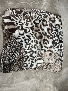 Mixed Leopard Print Scarf