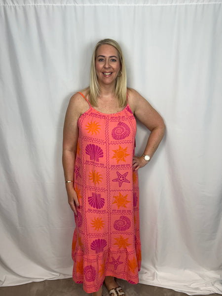 ‘Geneva’ Sun & Shell Dress