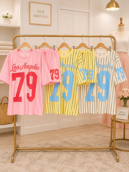 ‘Havana’ Baseball Top & Short Set