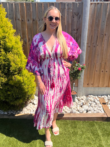 ‘Winnie’ Tie Dye Boho Dress