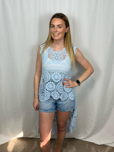 ‘Julianne’ Sleeveless Crotchet Top