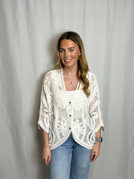 ‘Carrie’ Crochet Cardigan