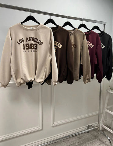 ‘Demi’ LA Bubble Hem Sweatshirt