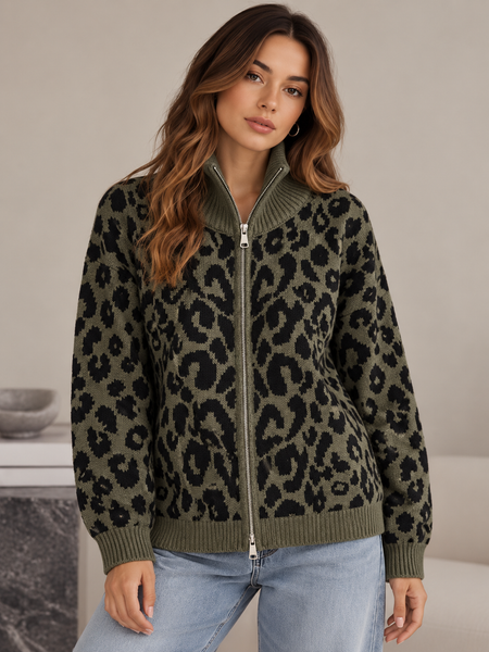 ‘Doris’ Leopard Print Cardigan