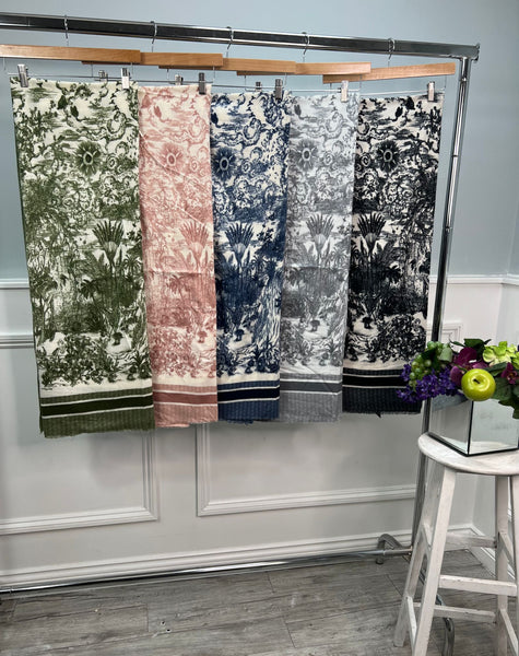 Porcelain Print Scarf