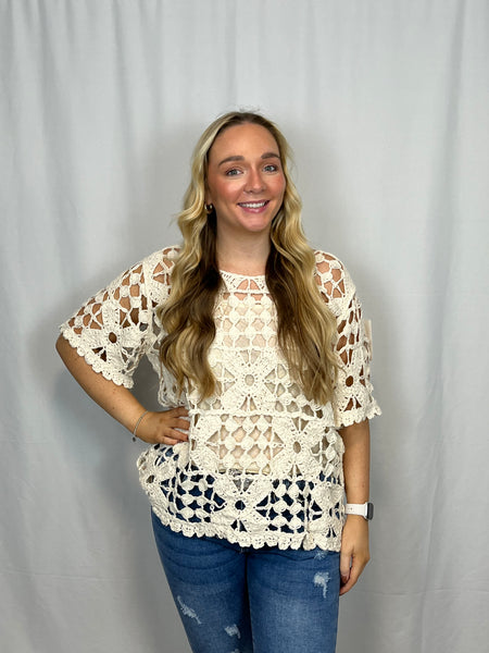 ‘Fallon’ 2-in-1 Crochet Top