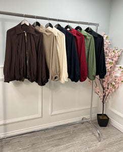 ‘Sybil’ Zip Up Shacket