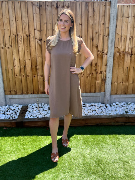 ‘Clarissa’ Mock Button Back Dress