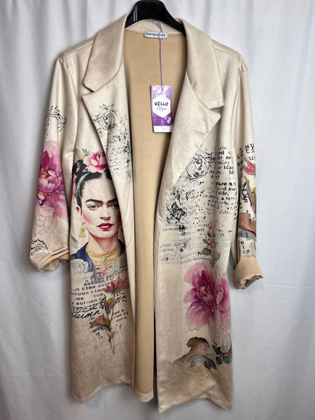 ‘Catalina’ Printed Suede Feel Jacket