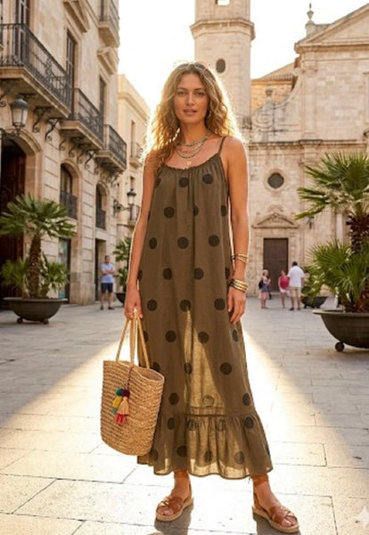 ‘Gladys’ Polka Dot Dress