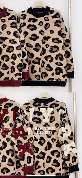 ‘Miranda’ Leopard New York Jumper