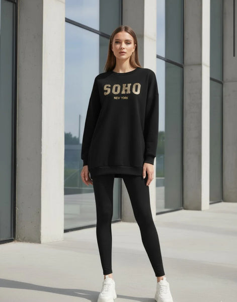 ‘Soho’ Sequin Motif Jumper