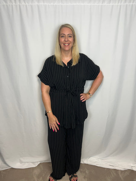 ‘Brooke’ Pinstripe Set