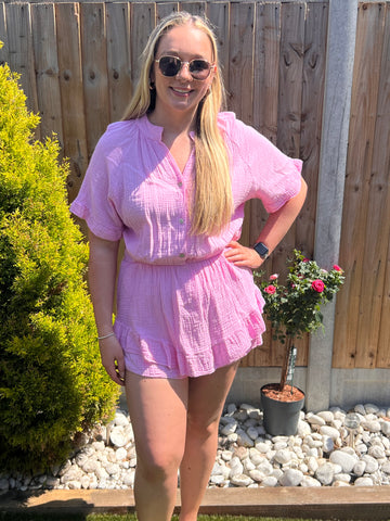 ‘Rowan’ Cheesecloth Playsuit