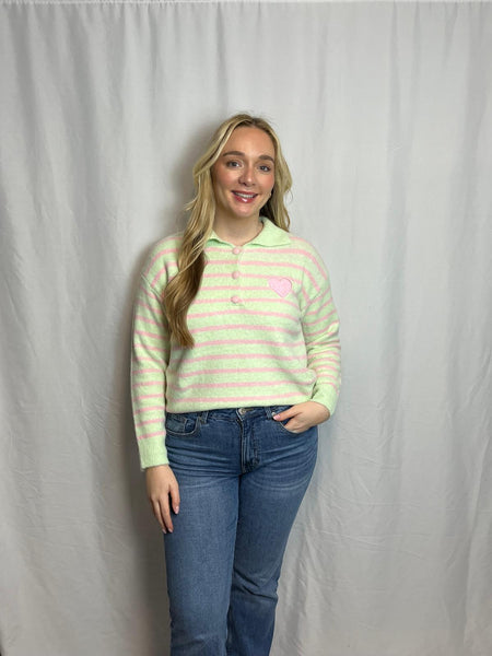 ‘Trixie’ Striped Wool Mix Jumper