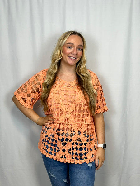 ‘Fallon’ 2-in-1 Crochet Top