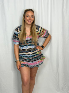 ‘Ibiza’ Aztec Skort Set