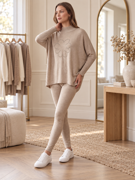 ‘Ruth’ Flower Stud Loungewear