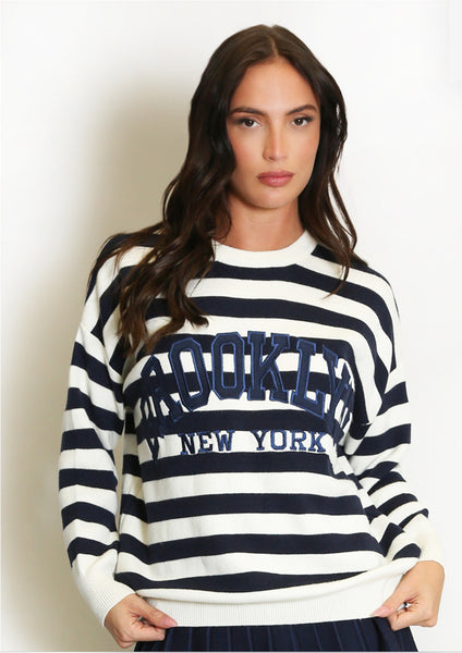‘Wilson’ Striped Brooklyn Jumper
