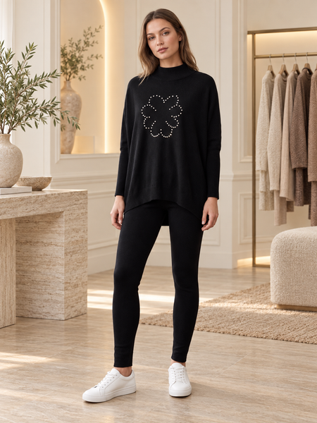 ‘Ruth’ Flower Stud Loungewear