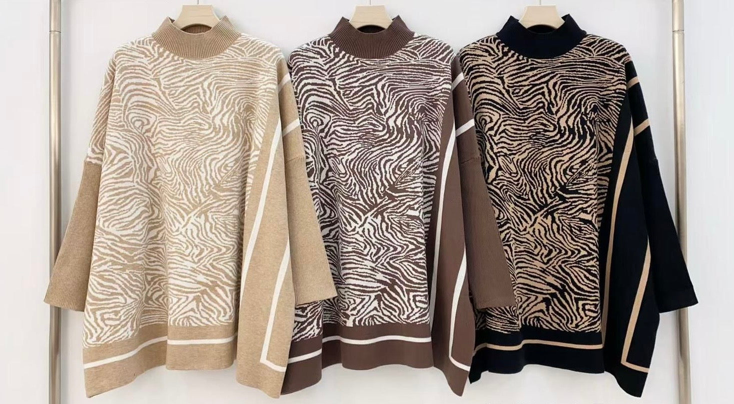 ‘Chloe’ Tiger Print Jumper