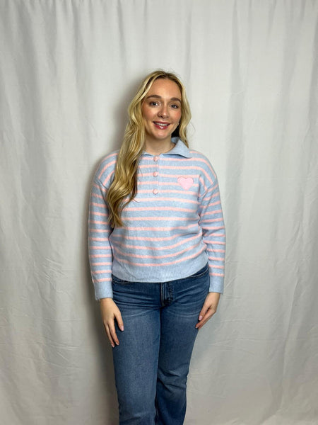 ‘Trixie’ Striped Wool Mix Jumper