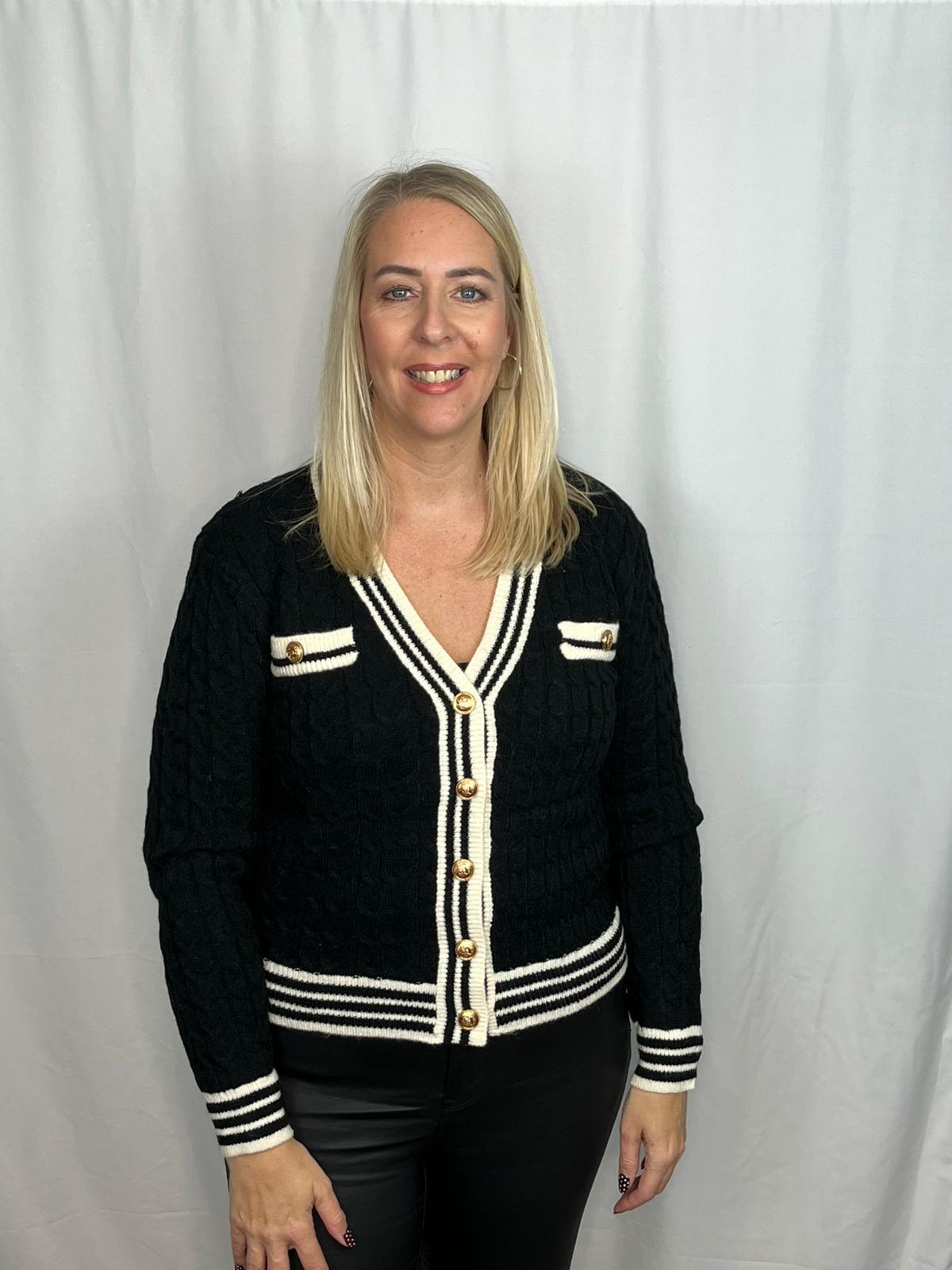 ‘Laura’ Cable Cricket Cardigan