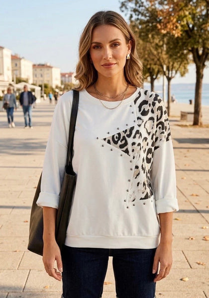 ‘Carmela’ Leopard Stud Star Top