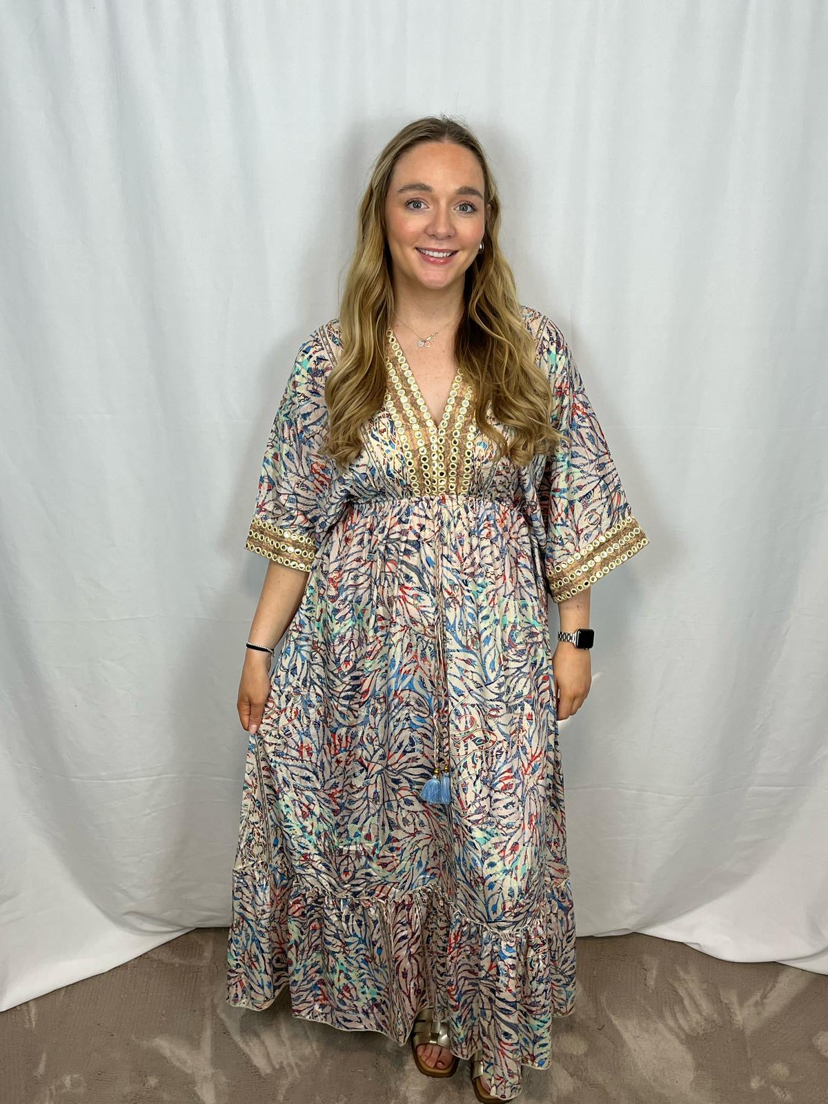 ‘Shayra’ Silk Boho Dress