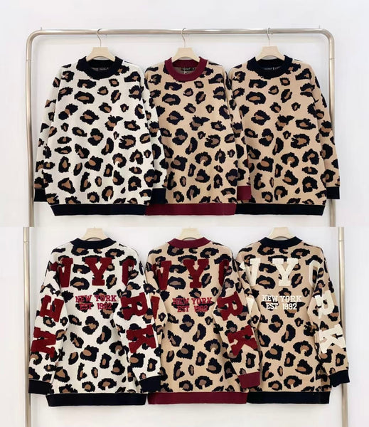 ‘Miranda’ Leopard New York Jumper