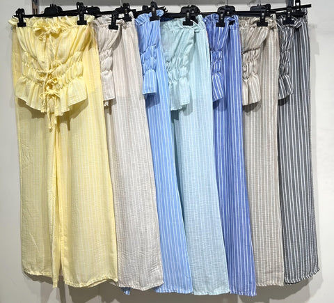 ‘Lucy’ Striped Bandeau Co-Ord