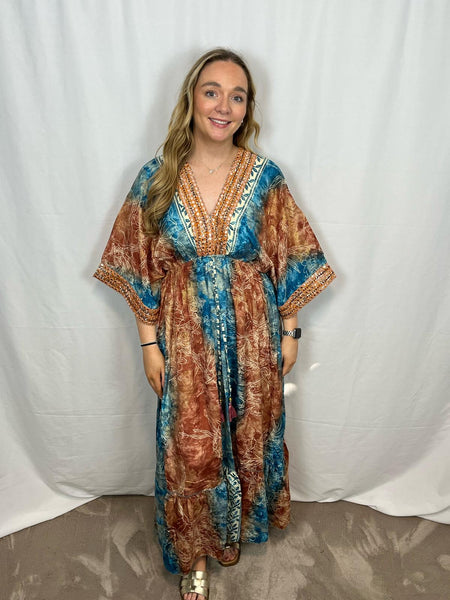 ‘Shayra’ Silk Boho Dress