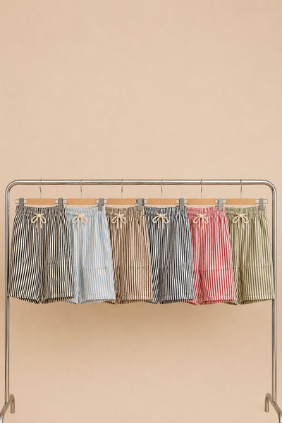 ‘Thelma’ Striped Shorts