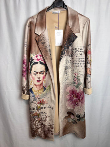 ‘Catalina’ Printed Suede Feel Jacket