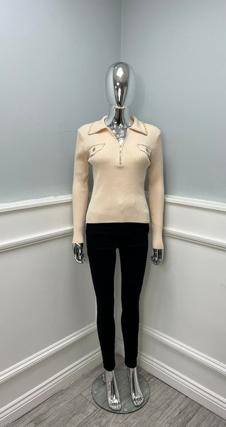 ‘Harlow’ Zip Up Top