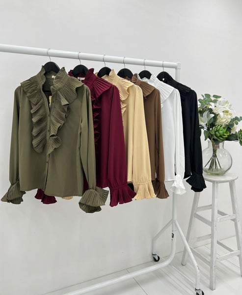 ‘Amelia’ Ruffle Shirt