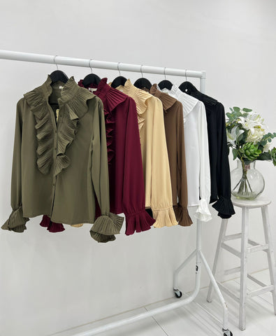 ‘Amelia’ Ruffle Shirt