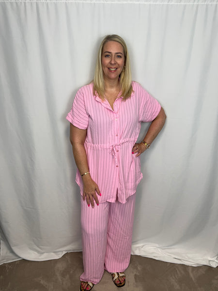 ‘Brooke’ Pinstripe Set