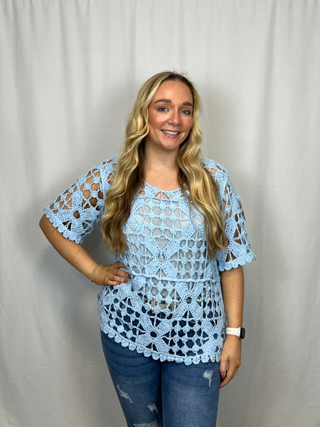 ‘Fallon’ 2-in-1 Crochet Top