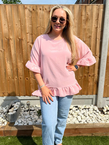 ‘Janet’ Frill Hem Top