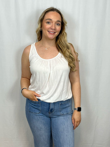 ‘Sally’ Bubble Hem Vest Top