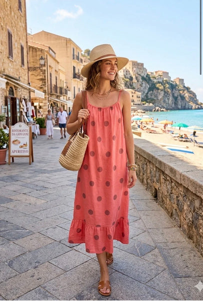 ‘Gladys’ Polka Dot Dress