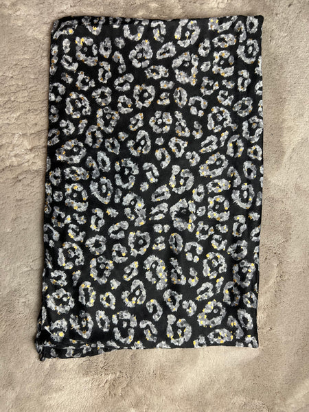 Leopard & Gold Foil Scarf